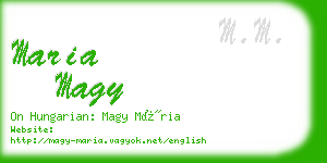 maria magy business card